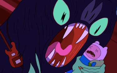 Marceline transforms into a monster in Adventure Time.
