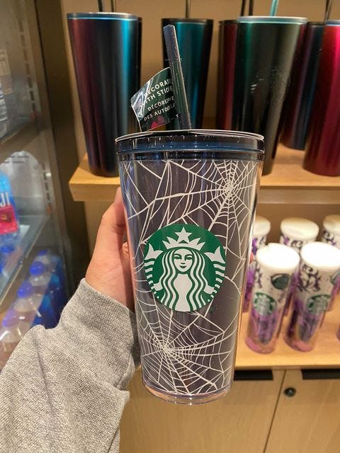 On sale Starbucks Frosted Spider Web Tumbler