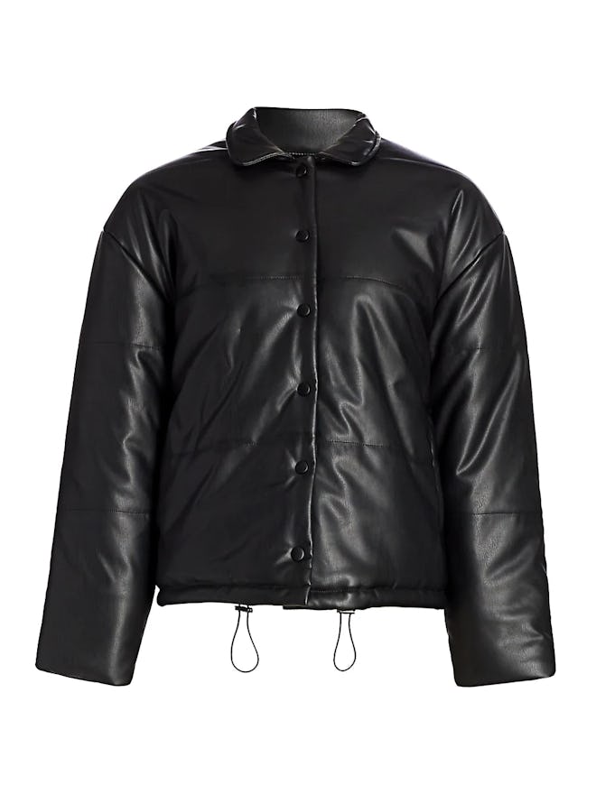 Otto Faux Leather Puffer Jacket from Rails, available to shop on Saks Fifth Avenue.