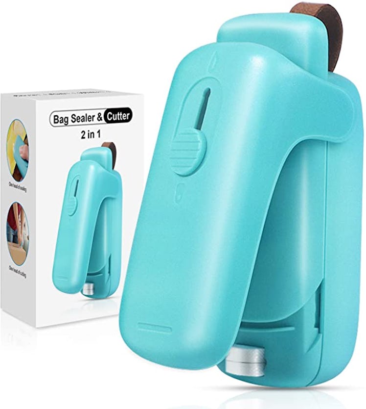 EZCO Bag Sealer Mini, Handheld Bag Heat Vacuum Sealer