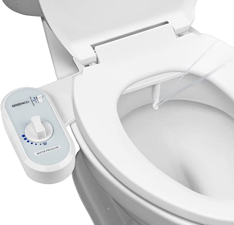 Greenco Bidet Fresh Water Spray  Toilet Seat Attachment
