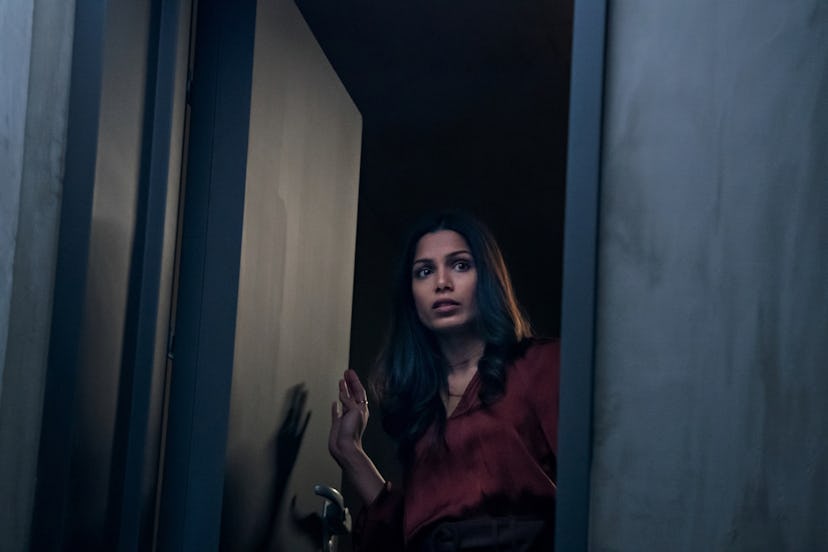 Freida Pinto as Meera in 'Intrusion.' Photo courtesy of Teddy Cavendish/Netflix.