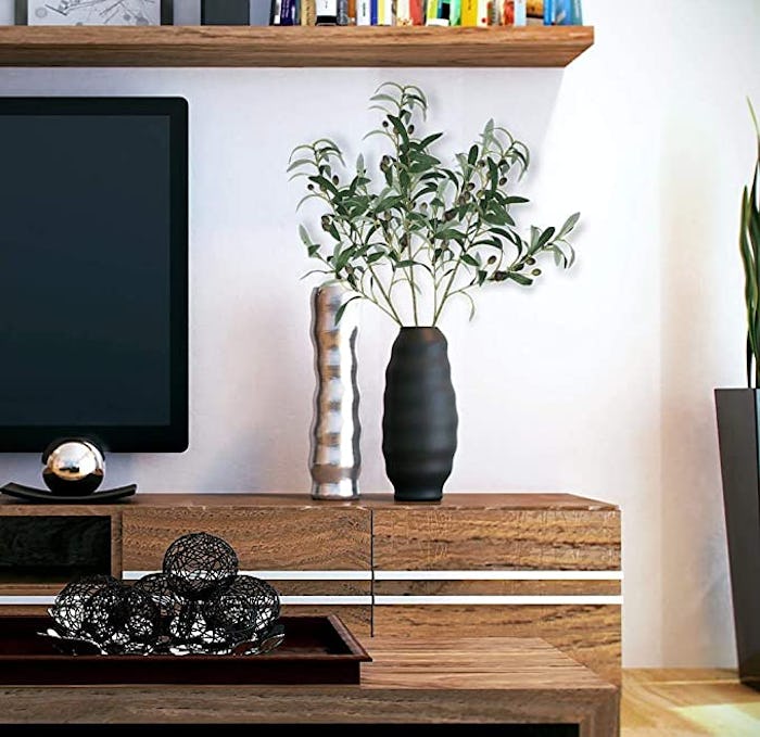 SHACOS Artificial Olive Branches with Fruits