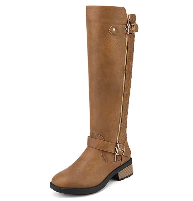 DREAM PAIRS Wide-Calf Riding Boots 