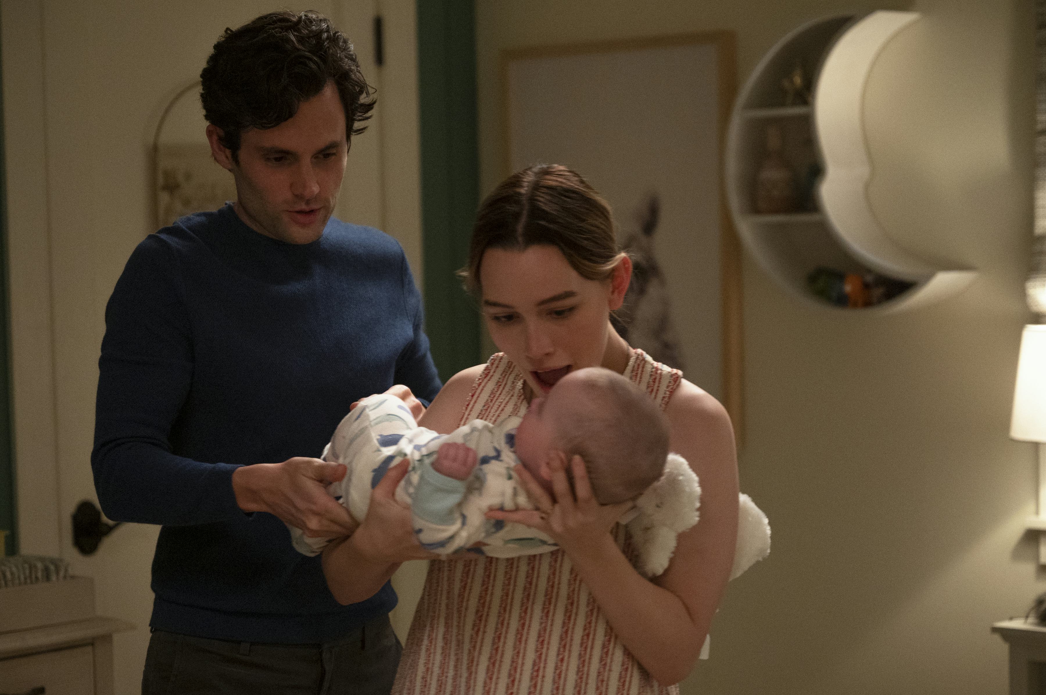 &lsquo;You&rsquo; Season 3 starring Penn Badgley as Joe Greenberg and Victoria Pedretti as Love Quinn. Photo cou&hellip;