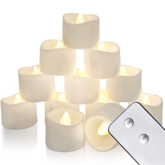 Homemory Remote Control Tea Lights (12-Pack)