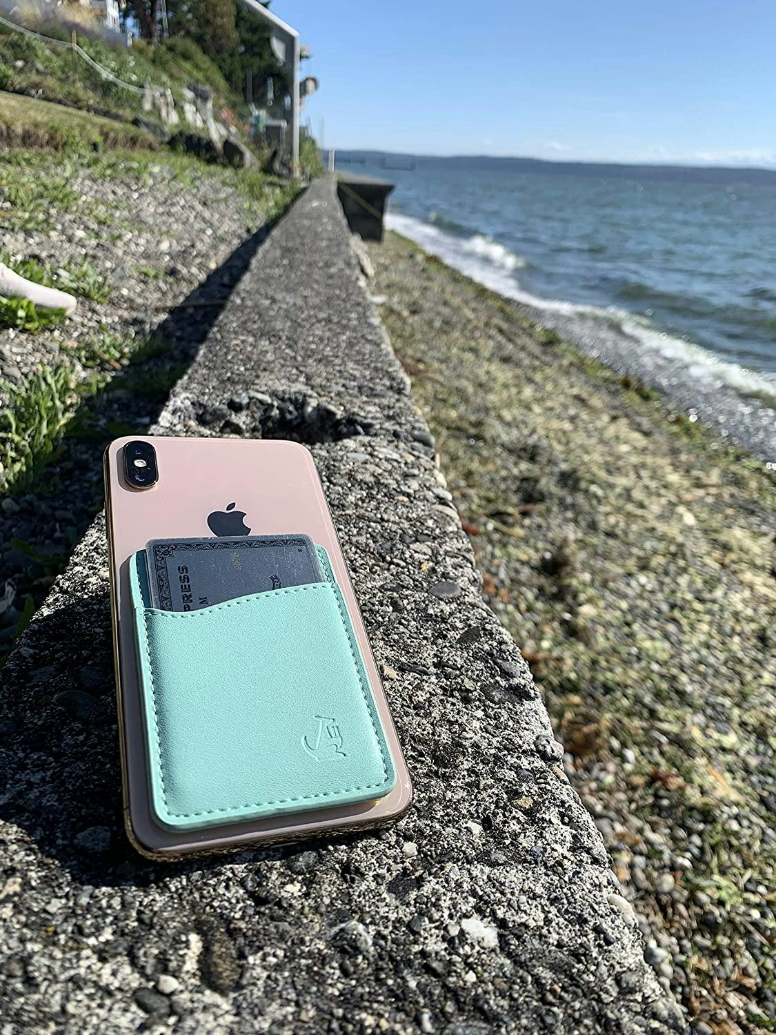 WALLAROO Leather Phone Card Holder