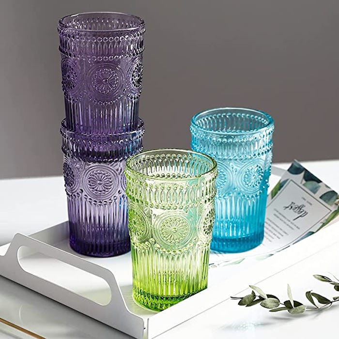 Kingrol Vintage Drinking Glasses (6-Pack)
