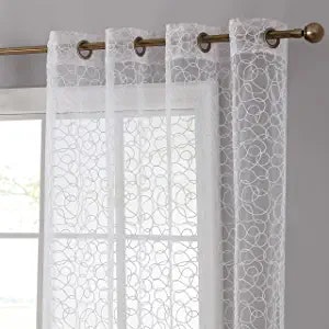 HLC.ME Audrey Embroidered Sheer Curtain