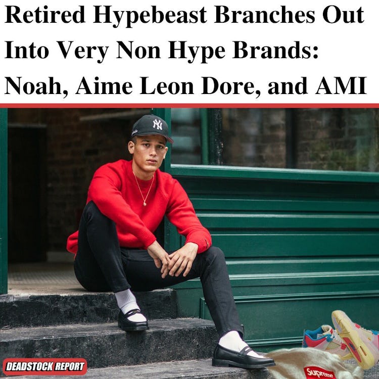 deadstock report streetwear memes noah aime leon dore AMI