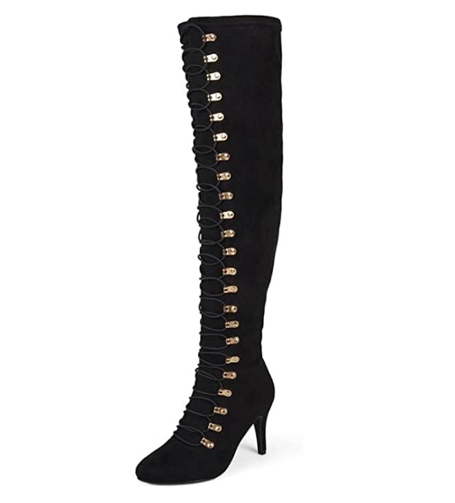 Brinley Co. Wide-Calf Vintage Over-The-Knee Boots