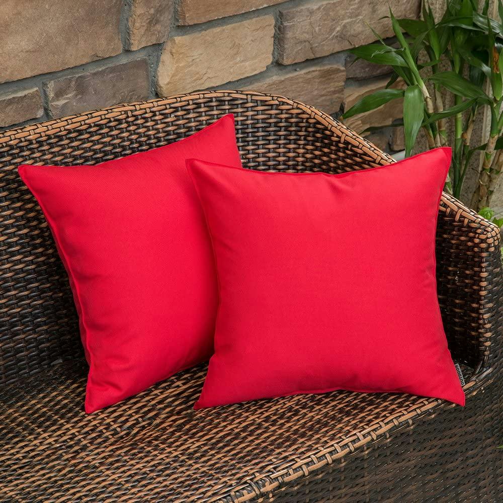 MIULEE Outdoor Throw Pillow Covers (2-Pack)