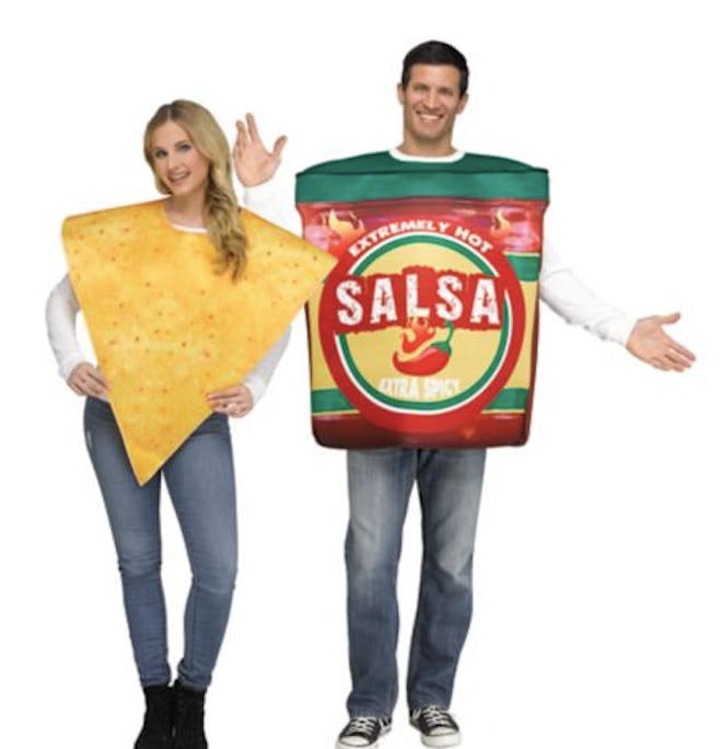 Couple dressed as chips and salsa