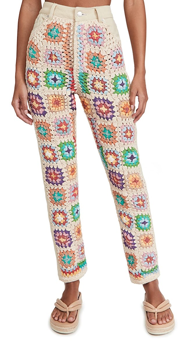 Women's Crochet Zuri Mom Jeans