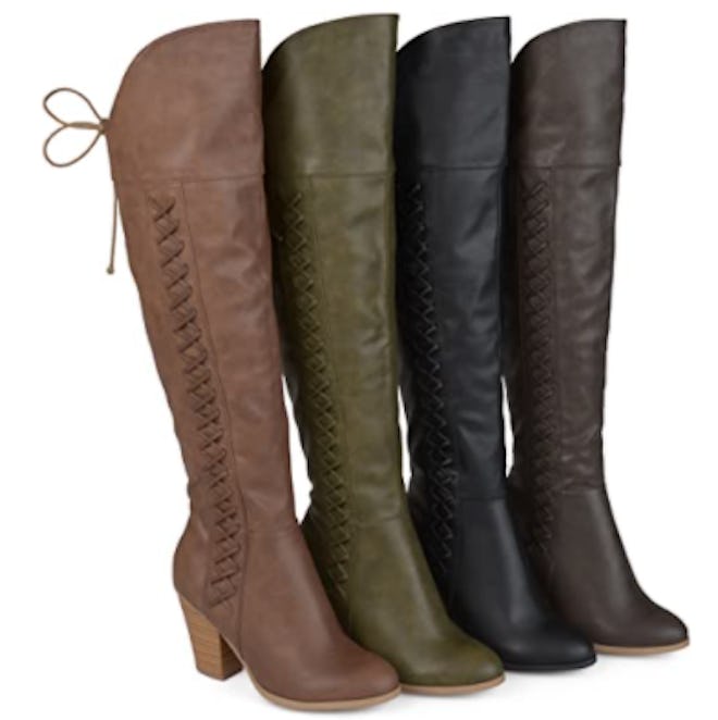 Brinley Co. Lace-Up Over-The-Knee Boots