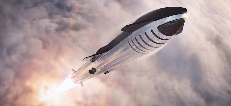 The Starship render seen on SpaceX's website.