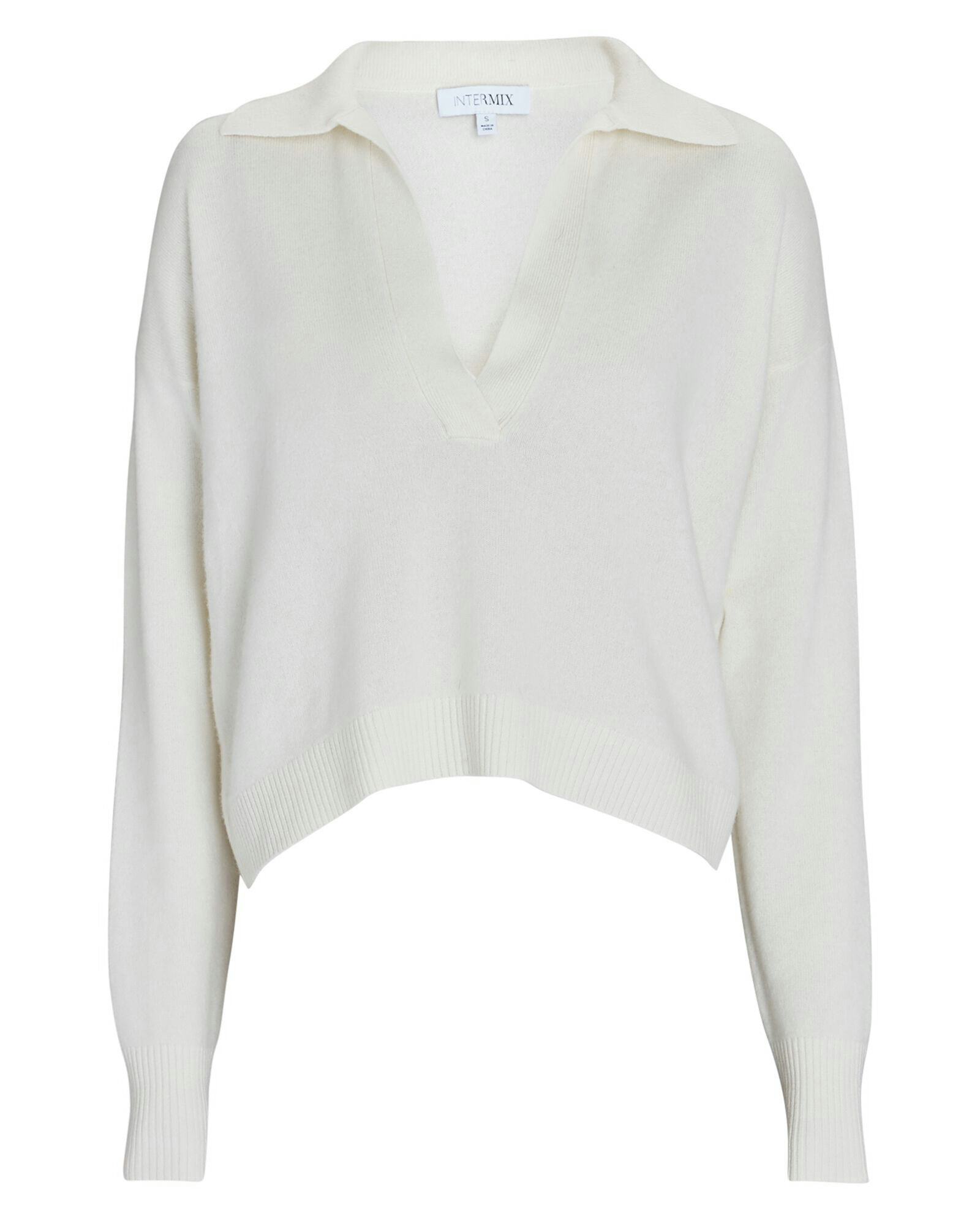 Hillary Cashmere Polo Sweater