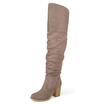 Brinley Co. Ruched Over-the-Knee Boots