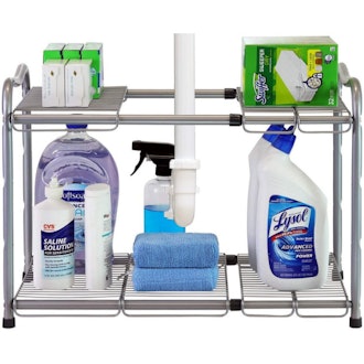 DecoBros Under Sink 2 Tier Expandable Shelf Organizer