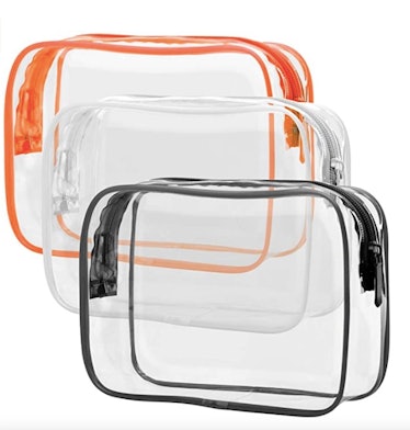 PACKISM Clear Toiletry Bag (3-Pack) 