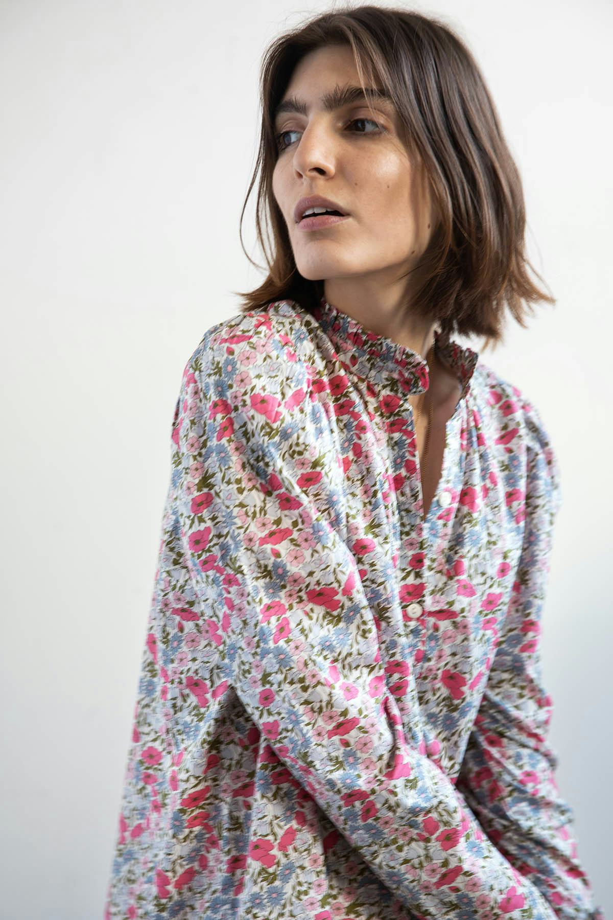 Annabel Liberty Poppy and Daisy Shirt