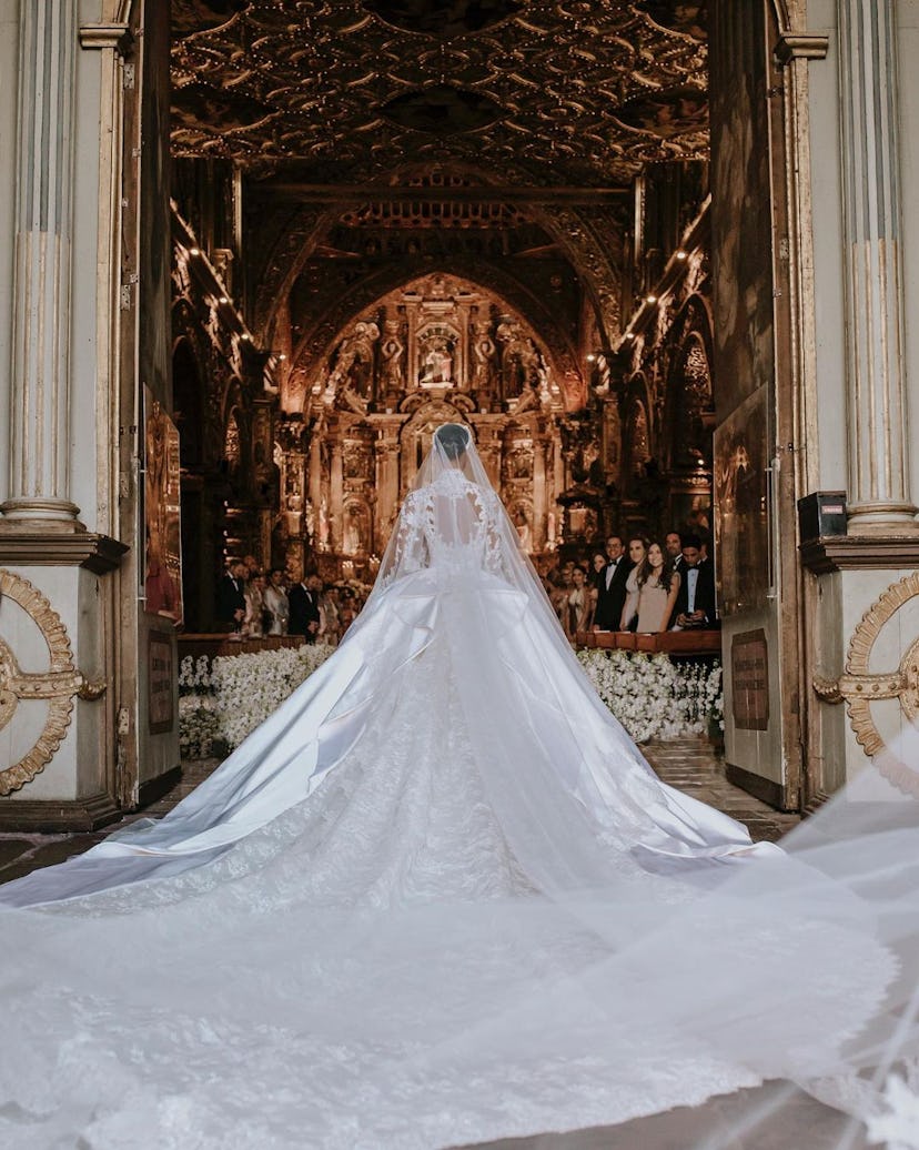 Jasmine Tookes and Juan David Borrero at their wedding