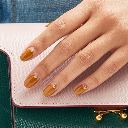 The Half-Moon Manicure Is The Fall Nail Art Trend Fashion Girls Love