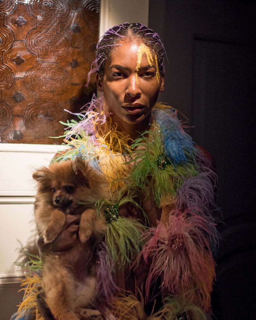 A look from the Saint Sintra spring 2022 runway show.