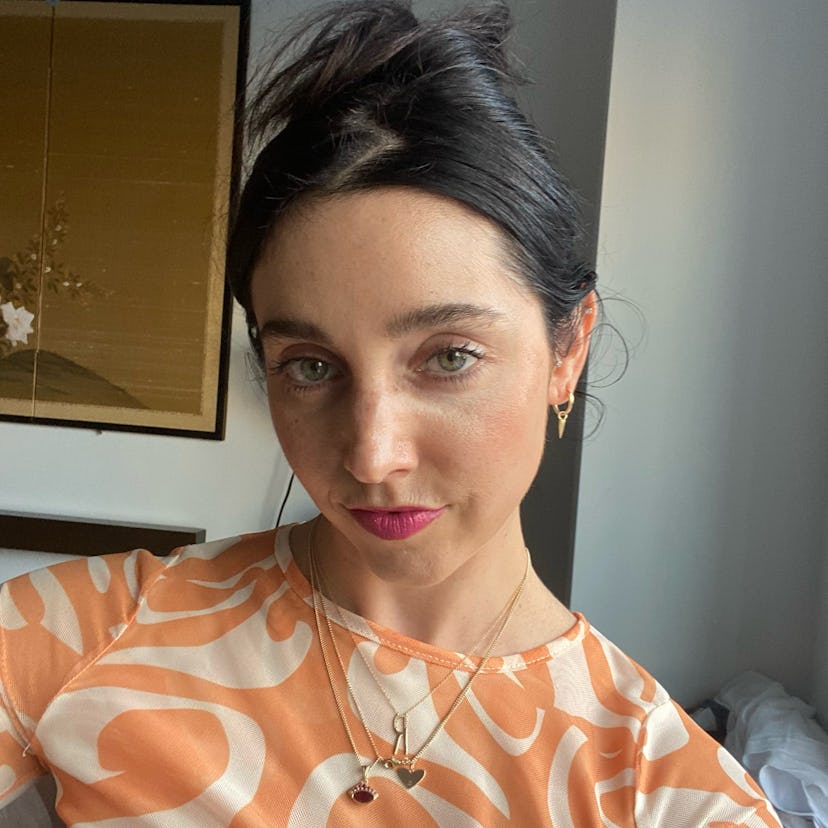 I was all about wearing my zigzag part with a twisted updo pulled into a claw clip.