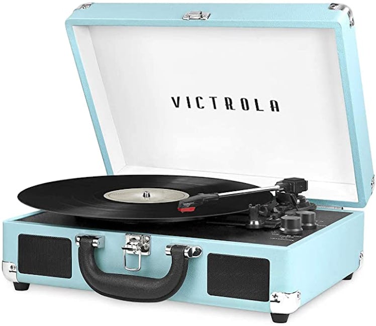 Victrola Vintage 3-Speed Bluetooth Portable Suitcase Record Player 
