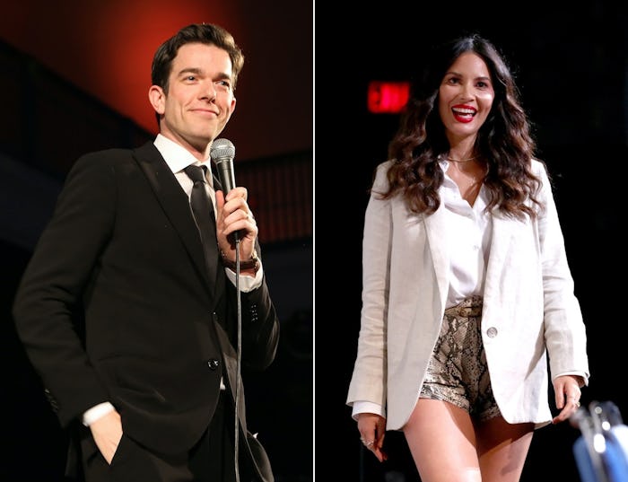 John Mulaney revealed he and actress Olivia Munn are expecting their first child together during an ...