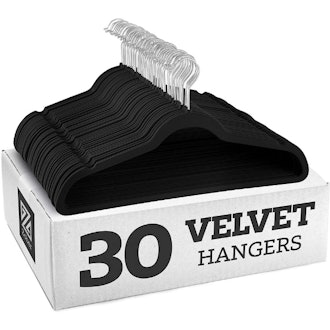 Zober Non-Slip Velvet Hangers (30-Pack)