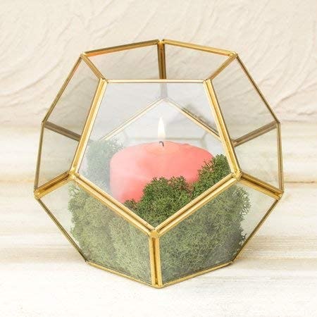 Banord Golden Geometric Terrarium