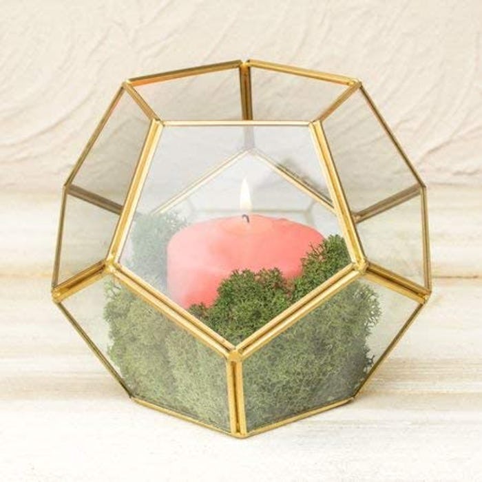 Banord Golden Geometric Terrarium 