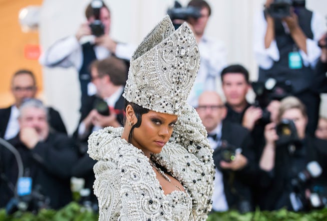 Rihanna as the Pope at the 2019 Met Gala.