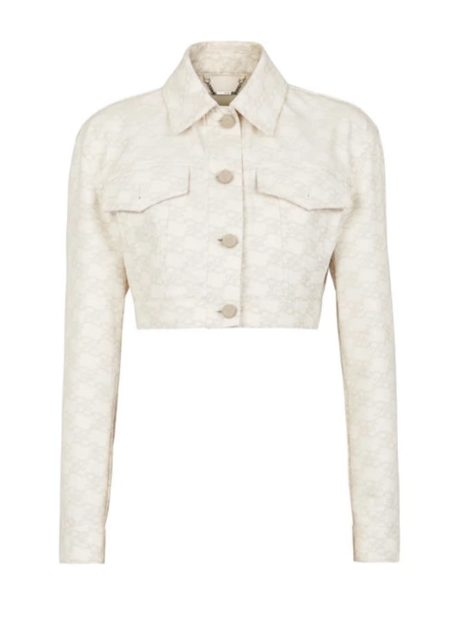 Fendi's white cropped denim jacket. 