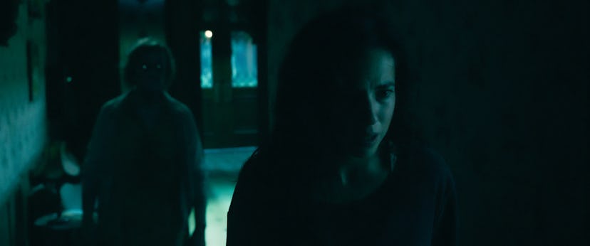 Victoria Alcock as Mary and Cristina Rodlo as Ambar in ‘No One Gets Out Alive’. Photo courtesy of Ne…