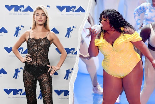 See the 13 best ‘90s-inspired VMAs red carpet outfits so far, from Hailey Bieber's lace catsuit to L...