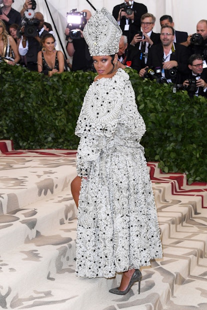 Rihanna as the Pope at the 2019 Met Gala.