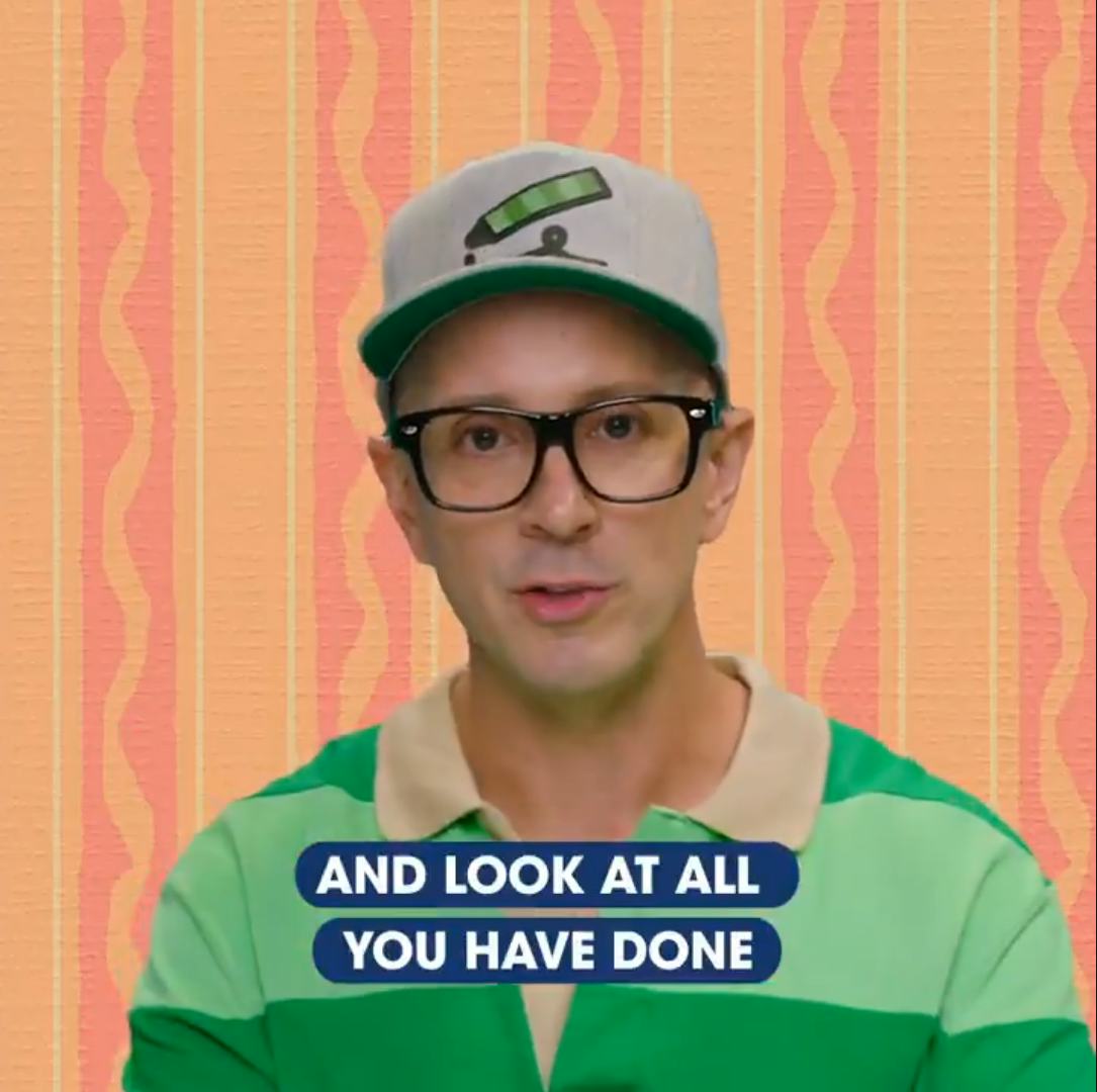 The original host of 'Blue Clue's, Steve Burns, delivered an emotional message to fans.