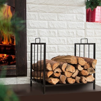 MyGift Compact Firewood Rack