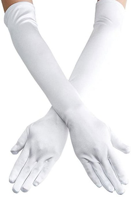 Women's 22" Long Satin Finger Gloves