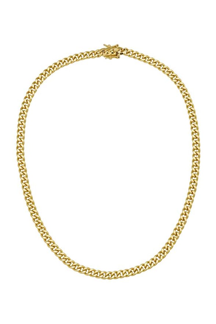 Smooth Celine curb chain necklace from Lili Claspe.