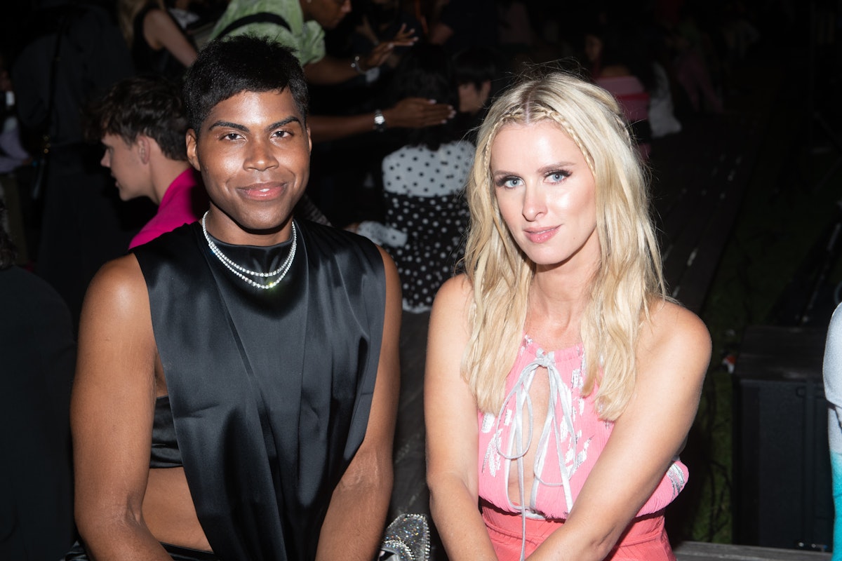 EJ Johnson and Nicky Hilton Rothschild attends the Prabal Gurung S/S 22 Show during New York Fashion...