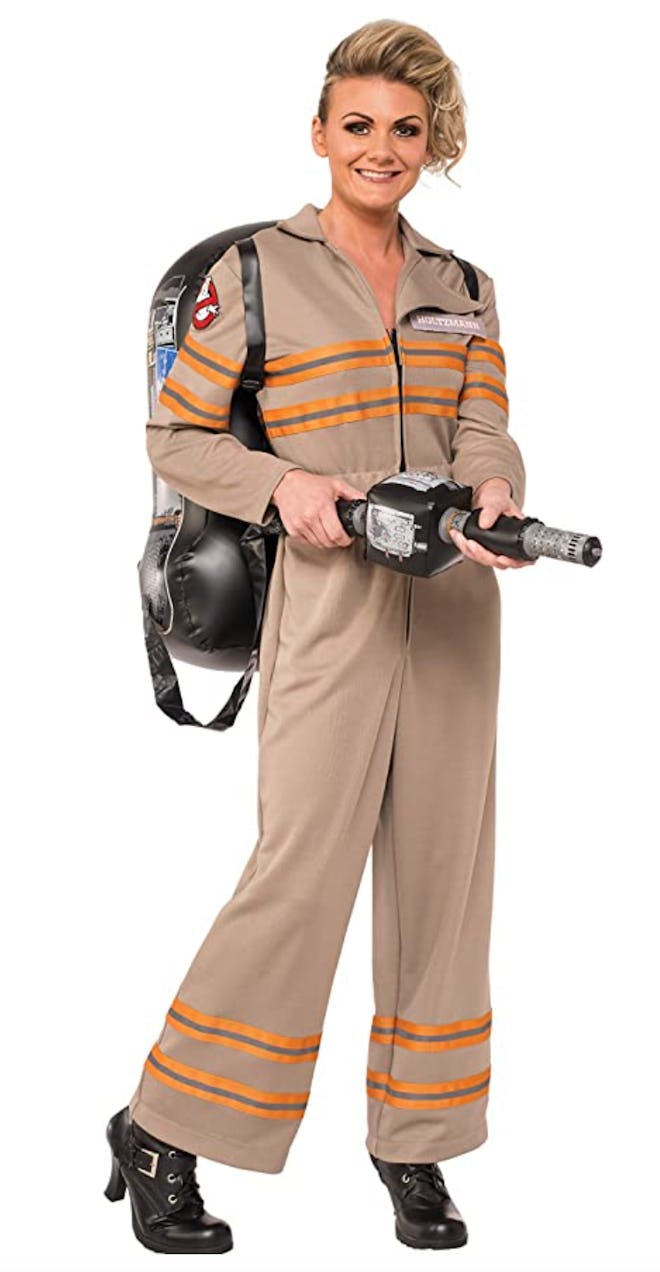 This women's Ghostbusters movie deluxe costume by Rubies is one Halloween costume choice. 
