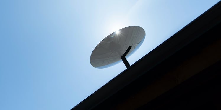 SpaceX's Starlink satellite dishes provide high speed internet access to homes.