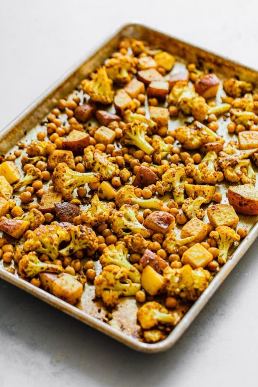 sheet pan roasted cauliflower