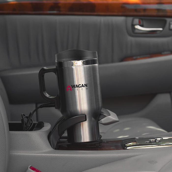 Wagan Heated Travel Mug with Anti-Spill Lid
