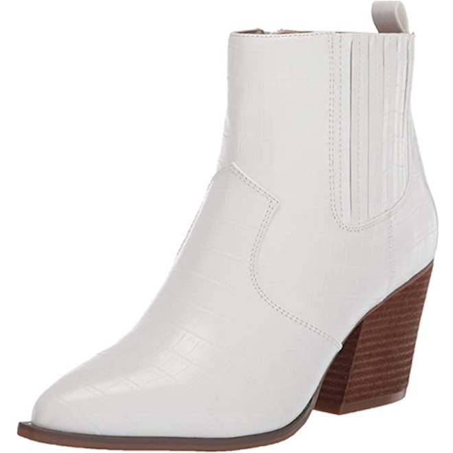 The Drop Sia Pointed Toe Western Ankle Boots