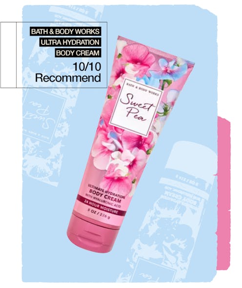 Why I can't stop using the Bath & Body Works Sweet Pea Ultimate Hydration Body Cream.